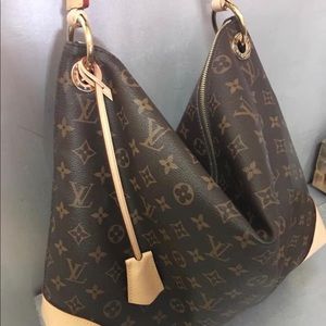 Louis Vuitton monogram berri MM leather handbag